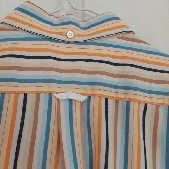 Vintage MONTERREY SHIRTS SHIRTMAKER made in Italy 100% Cotton striped Retro - Picture 4 of 14